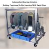 Cable Spool Rack with Independent Bearings and Pulleys,Turntable Wire Management Cable Roller Stand,for Construction Site(6 trays) view 3