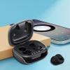 Clip On Bluetooth Earpieces with Bones Conduction LED Display 36 Hour Endurances Fast Links for Music and Calls view 3