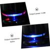 HEATSHAKING Mini Multimedia Speaker with LED Light, USB Plug-in External Desktop Speaker, 3.5mm Aux Input Wired Bass Loudspeaker for Laptop Phone Tablet, Black and Blue, Dc5v Compatible view 3