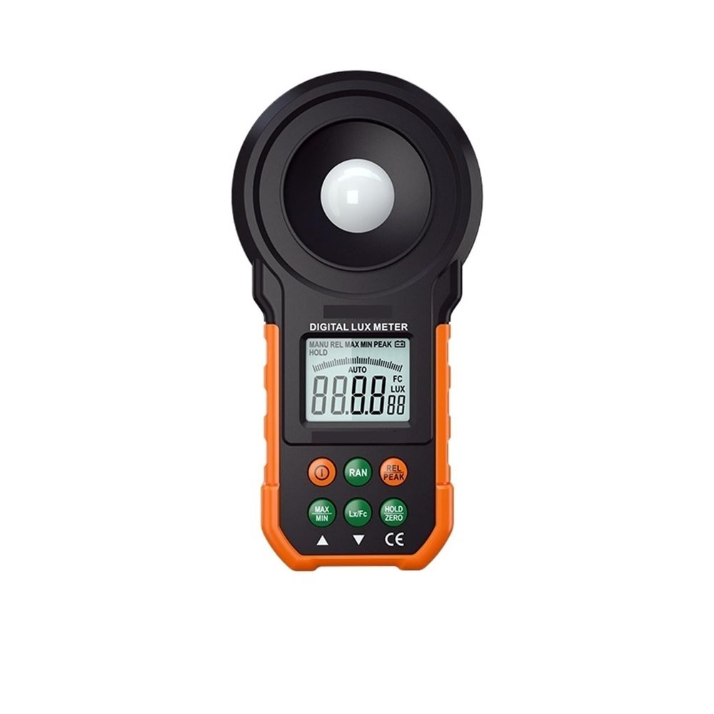 Light Meter, LED Colorful Brightness Tester Light Meter 200000 LUX Handheld Digital Luxmeter Luxometro Enviromental Tester