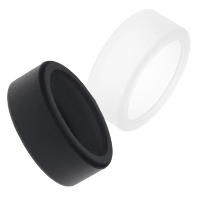 FitTurn [1 Pcs] Silicone Ring Cover for OuraRing Gen3/ULTRAHUMAN Ring AIR/RingConn Smart Ring,Elastic Silicone Colorful Pattern Ring Case for RingConn SmartRing Working Out (Clear,Black, S)