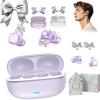 2026 New Clip-On Open-Ear Headphones 2026 New Clip-On Open-Ear Headphones  Wireless Bluetooth Earbuds with AI Noise Cancelling2026 New Clip-On Open (Purple) view 1