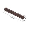 BESPORTBLE Subwoofer Pull Handle with Screws, Coffee Brown Leather Speaker Cabinet Handle for Outdoor and Home Audio Equipment view 2