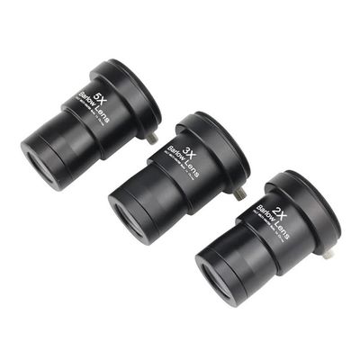1.25 Inch Telescope Barlow Lens 2X/ 3X/ 5X Metal Fully Telescope Extender Lens with M42 Threads Telescopes Accessories Astronomical Telescope Part(2X 3X 5X)