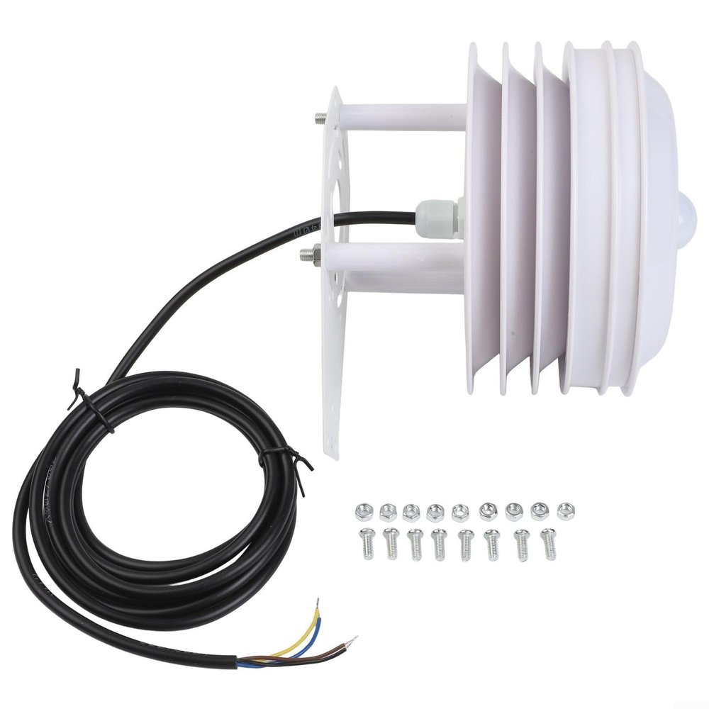 ABS Cover for Weather Station, Solar Radiation Shield for Sensor, Weatherproof Shutter Box for with for Long Lasting ABS Housing for Climate(Light Intensity)