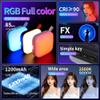 Yidoblo Selfie Lighting84 LED Rechargeable Phone Fill Lights with Clip Portable Led Clip on Light for iPhone/Tablet/Laptop CRI97+ Perfect for Selfies Makeup TikTok Video Recording (N22RGB) view 2