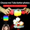 Yidoblo Selfie Lighting84 LED Rechargeable Phone Fill Lights with Clip Portable Led Clip on Light for iPhone/Tablet/Laptop CRI97+ Perfect for Selfies Makeup TikTok Video Recording (N22RGB) view 3