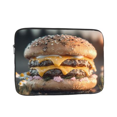 15 Inch Portable And Shockproof Laptop Bag With Unique Beef Burgers Print, For Work, University, And Commuting