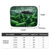 12 Inch Portable And Shockproof Laptop Bag With Unique Green Seabed Print, For Work, University, And Commuting view 4