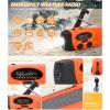 LICAEVEY Emergency Weather Radio with Solar Hand Crank, 6000mAh Power Bank and Flashlight, Portable AM FM WB Radio for Outdoor Survival (Orange) view 4
