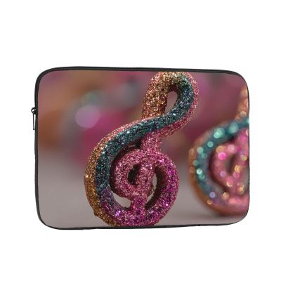 12 Inch Portable And Shockproof Laptop Bag With Unique Musical Ornaments Print, For Work, University, And Commuting