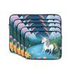 10 Inch Shockproof Laptop Bag, Full Width Running Unicorns Print Handbag Suitable For Business And Daily Use view 2