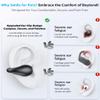 Boytond Ultra Open Ear Earbuds - Ergonomic Clip-On Earbuds, Bone Conduction Over-The-Ear Headphones with Waterproof Design and Secure Fit for Small Ears, Night Black view 2