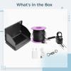 Fishing Camera Underwater, 4.3 Inch (10.9 Cm) LCD Monitor with Portable Video Fish Finder, Waterproof Camera, Octagonal Circle, Night Vision, 49.21 Ft (15 Meters) Cable, Hands-Free Bracket view 2