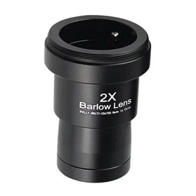 1.25 Inch Telescope Barlow Lens 2X/ 3X/ 5X Metal Fully Telescope Extender Lens with M42 Threads Telescopes Accessories Astronomical Telescope Part(2X)
