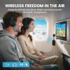 Dual Link Airplane Bluetooth 5.4 Transmitter & Receiver 2-in-1 Bluetooth Adapter Airplane Travel Essentials Wireless Receiver 3.5MM AUX Jack Adapter on Flight/TV/Car Stereo/Gym view 2
