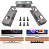 Under Desk Laptop Mount for Desk, Metal Laptop Holder for Ergonomic Space-Saving Setup, Adjustable Computer Mount with Sturdy Tray, Compatible with Most Laptops(Silver) view 2