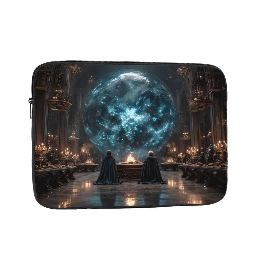 12 Inch Portable And Shockproof Laptop Bag With Unique Magic Temple Print, For Work, University, And Commuting