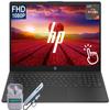 HP 15.6" FHD Touchscreen Laptop Computer, AMD Ryzen 7 5825U 8-Core(Up to 4.5Ghz), 32GB RAM 1.5TB Storage (1TB SSD+512GB Docking Station Set), Windows 11, Numeric Keypad, SageNova Earphones, Black view 1