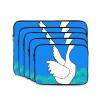 10 Inch Portable And Shockproof Laptop Bag With Unique White Goose Spread Its Wings Print, For Work, University, And Commuting view 2