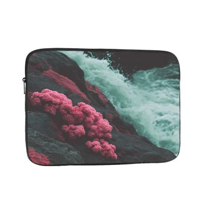 12 Inch Portable And Shockproof Laptop Bag With Unique Turbulent River Print, For Work, University, And Commuting