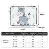 15 Inch Portable And Shockproof Laptop Bag With Unique Smiling Donkey Print, For Work, University, And Commuting view 4