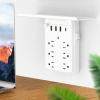 Multi-Functional Power Strip with Panel, Wall Outlet Extender with Shelf Night, Flat Plug Power Strip, Power Strip Surge Protector, Multi Plug Wall Outlet for Home & Office & Travel Outdoor (1) view 2