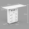 Multi-Functional Power Strip with Panel, Wall Outlet Extender with Shelf Night, Flat Plug Power Strip, Power Strip Surge Protector, Multi Plug Wall Outlet for Home & Office & Travel Outdoor (1) view 4
