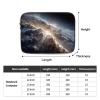 10 Inch Portable And Shockproof Laptop Bag With Unique Nebula Journey Print, For Work, University, And Commuting view 4