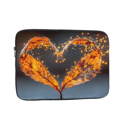 10 Inch Portable And Shockproof Laptop Bag With Unique Autumn Love Print, For Work, University, And Commuting