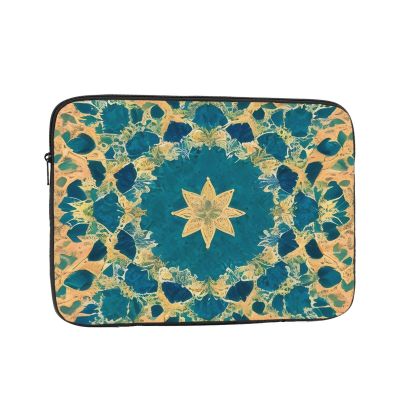12 Inch Portable And Shockproof Laptop Bag With Unique Quadrangle Pattern Print, For Work, University, And Commuting