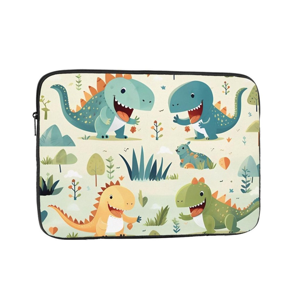 13 Inch Portable And Shockproof Laptop Bag With Unique Cute Little Baby Dinosaur Print, For Work, University, And Commuting
