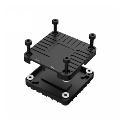 Compatible for DJI O4 Air Unit Lite Heatsink Cooling Case with Wide-Angle Lens Holder and Video Transmission Shell Set Including Gasket(Full wrap heatsink)