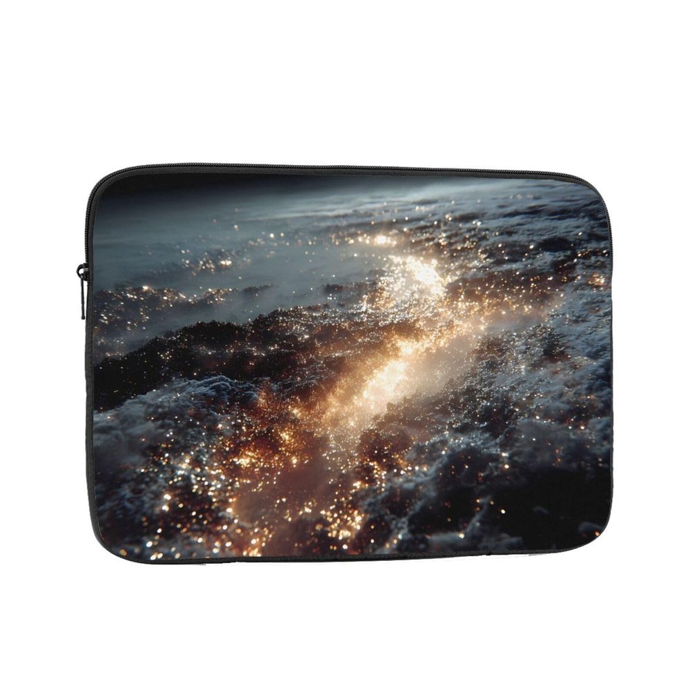 10 Inch Portable And Shockproof Laptop Bag With Unique Infinite Burst Print, For Work, University, And Commuting