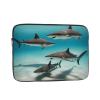 10 Inch Shockproof Laptop Bag, Full Width Fish In The Deep Sea Print Handbag Suitable For Business And Daily Use view 1