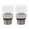 Radiator Air Vent Valve with for BSP Male Thread, Nickel Plated Brass Manual Air Bleeder for Heating System, 1/8 1/4 3/8 1/2 3/4 Inch, Silver(45661) view 1