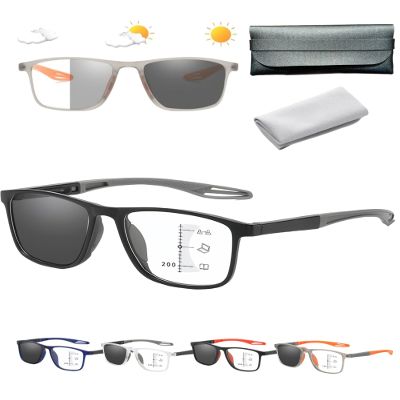 Frameless Smart Zoom Reading Glasses,Ultra Light Anti Blue Presbyopic Glasses,Intelligent Zoom Glassess (Grey, +1.5)