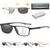 Frameless Smart Zoom Reading Glasses,Ultra Light Anti Blue Presbyopic Glasses,Intelligent Zoom Glassess (Grey, +1.5) view 1