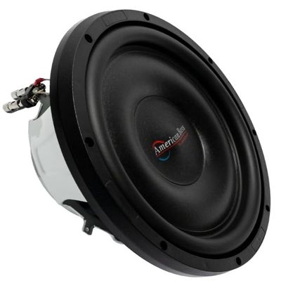 American Bass Titanium Series 12 Slim Subwoofer, 600W RMS / 1200W Max, Dual 4 Ohm, 2.5 Voice Coil, 70oz Magnet, Shallow Mount Subwoofer 12 Inch Slim for Trucks, Motorcycles, and Compact Installs