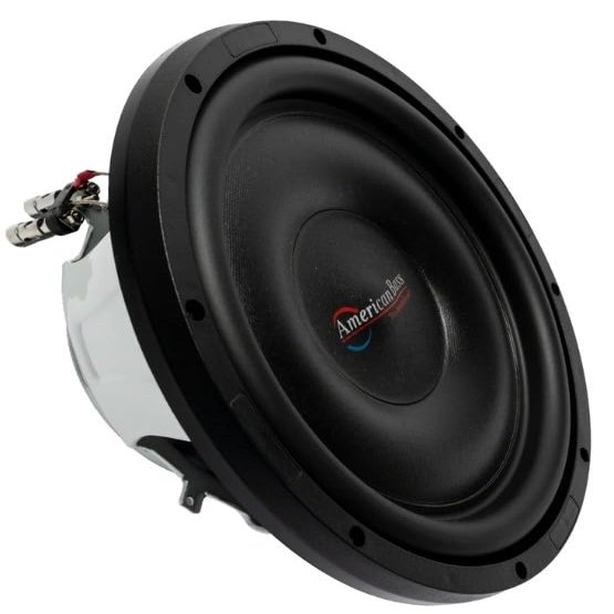 American Bass Titanium Series 12 Slim Subwoofer, 600W RMS / 1200W Max, Dual 4 Ohm, 2.5 Voice Coil, 70oz Magnet, Shallow Mount Subwoofer 12 Inch Slim for Trucks, Motorcycles, and Compact Installs