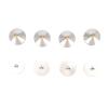Dioche Speaker Feet Spikes 4PCS Speaker Isolation Feet Pads - Aluminum Alloy Shock Absorption Amplifier Spike Isolation Mat for Turntable & Subwoofer - Enhance Audio Clarity & Reduce (Silver) view 2