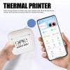 Fabater Mini Printer, Thermal Inkless Printer, Portable Pocket Printers, for Notes, DIY, Tickets, Photos, Memos, Study, Graphics, Wrong Question Printing (White) view 3