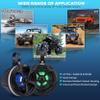 Pyle 1000W Amplified Off-Road Audio System with RGB Lighting, Bluetooth Streaming & Universal Mounts - Waterproof Bluetooth Speaker with Dual 5.25 Marine Speakers for ATV & UTV Use view 2