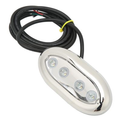 DirectNine Basics Marine LED Underwater Light, Ambience Decoration Vibration Boat Mount Underwater Light Sturdy Construction for Yacht for Marine Environment for Boat (#12)