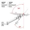 Laptop Wall Mount, Full Motion Adjustable Laptop Arm Fits, Holds 6kg, with Aluminum Alloy Tray, Vented Cooling, for Home, Office, Workstation view 4