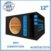 30HZ Reinforced Competition Single Ported Sub Box Sub Woofer Enclosure Speaker Box Car Audio Subwoofer Ground Shaker Box Ground-Shaker (Blue Caution, 12") view 2