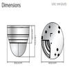 Hanwha Vision QND8080R Indoor Dome IP Security System 5MP 3.210mm Motorized Varifocal Lens IR WDR DNR H.265 Dark Gray Aluminum Network Surveillance System view 2