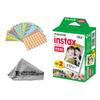 Fujifilm Instax Mini Instant Film (20 Sheets) + 20 Sticker Frames + TSC Microfiber Cleaning Cloth  for Mini 8, 9, 11, 12, 50s, 25, 7s, 90 Cameras & Mini Link view 1