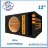 30HZ Reinforced Competition Single Ported Sub Box Sub Woofer Enclosure Speaker Box Car Audio Subwoofer Ground Shaker Box Ground-Shaker (Orange, 12") view 2