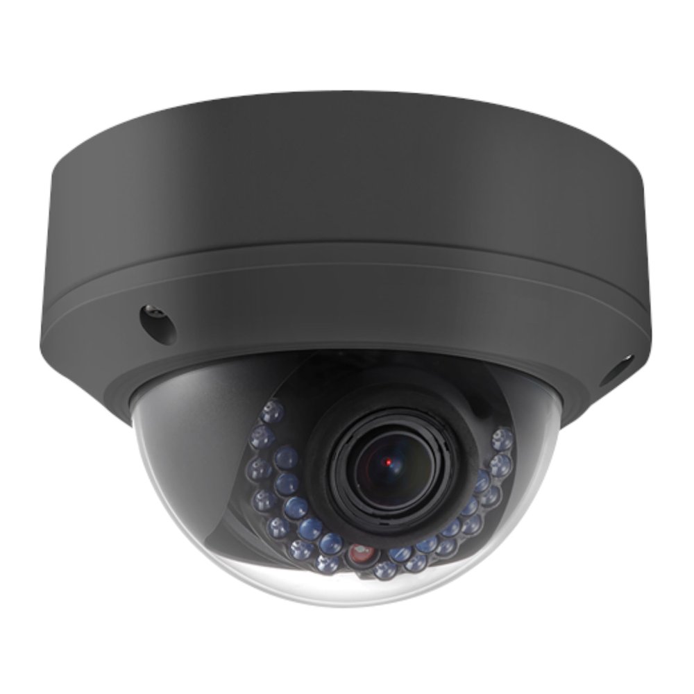 DS-2CD2742FWD-IZSB 4MP Dome Network Camera with IR, 2.8-12mm Motorized Lens, PoE, IP66 IK10 Protection, Audio and Alarm I/O (Renewed)